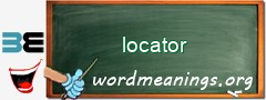 WordMeaning blackboard for locator